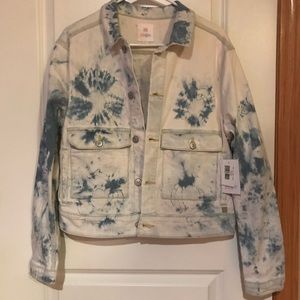 LuLaRoe Jean Jacket Tie Dye